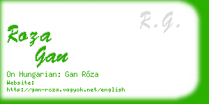 roza gan business card